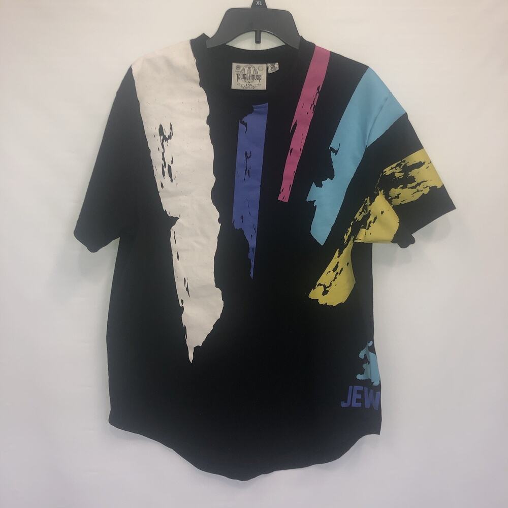 Jewel House Pullover Adult XL Mens Multicolor Short Sleeve Cotton Blend T-Shirt